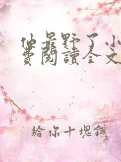 他最野了小说免费阅读全文