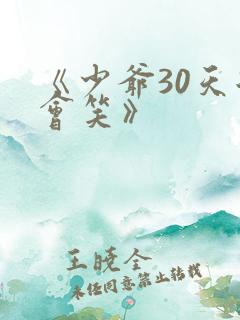 《少爷30天后会笑》