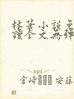 林萧小说免费阅读全文无弹窗