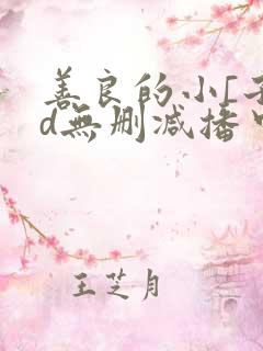 善良的小[子hd无删减播中文