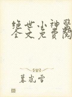 绝世小神医张冬全文免费阅读