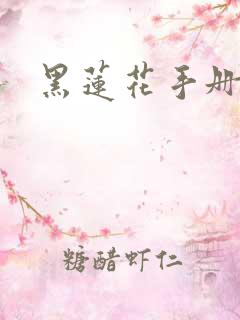 黑莲花手册上位