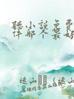 听小说免费的软件哪个最好没有广告