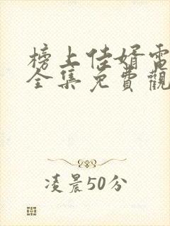 榜上佳婿电视剧全集免费观看高清最新