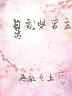 日剧双男主剧推荐