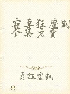 宠妻狂魔别太坏全集免费
