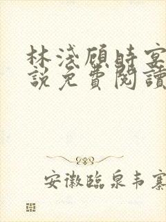 林浅顾时宴的小说免费阅读