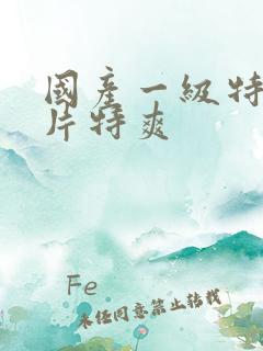 国产一级特黄大片特爽