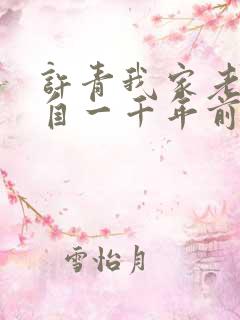 许青我家老婆来自一千年前