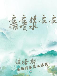夜夜摸夜夜添高潮喷水