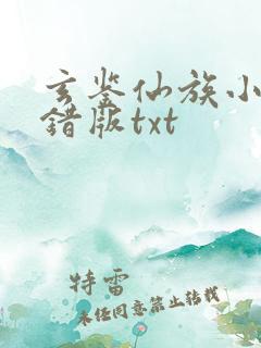 玄鉴仙族小说无错版txt