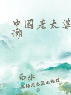 中国老太婆牲高潮
