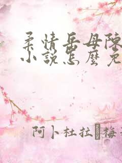 柔情岳母陈丽芳小说怎么免费阅读