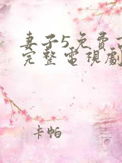 妻子5免费高清完整电视剧