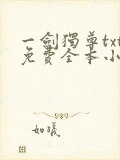 一剑独尊txt免费全本小说