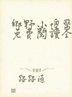 乡野小傻医小说免费阅读全文