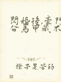 闪婚后,豪门老公马甲藏不住3