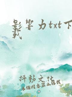 影响力txt下载