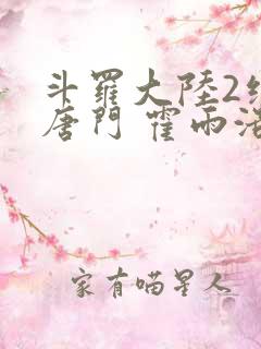 斗罗大陆2绝世唐门 霍雨浩