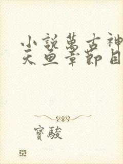 小说万古神帝飞天鱼章节目录