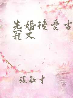 先婚后爱古言甜宠文