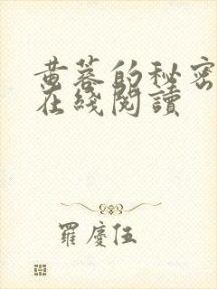黄蓉的秘密小说在线阅读