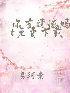 你有遗憾吗txt免费下载