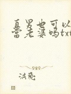 直男也可以给人当老婆吗txt