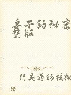 妻子的秘密3完整版
