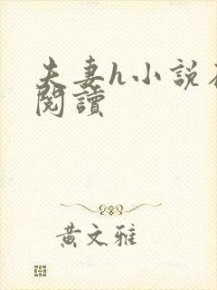 夫妻h小说在线阅读