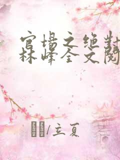 官场之绝对权力林峰全文阅读