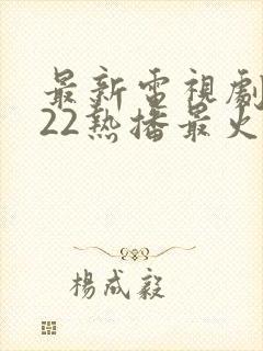 最新电视剧2022热播最火剧韩剧