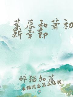 叶辰和萧初然最新章节