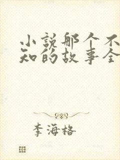 小说那个不为人知的故事全文阅读免费
