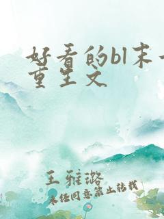 好看的bl末世重生文