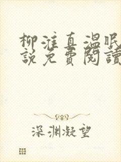 柳淮真温眠眠小说免费阅读无弹窗