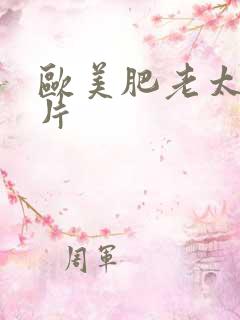 欧美肥老太一级片