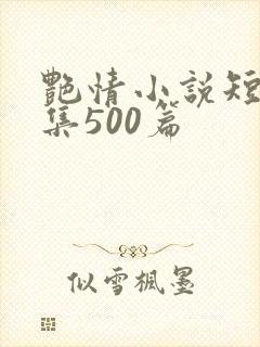 艳情小说短篇合集500篇