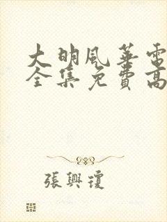 大明风华电视剧全集免费高清