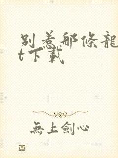 别惹那条龙txt下载