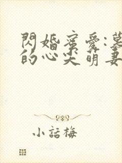 闪婚蜜爱:慕少的心尖萌妻小说