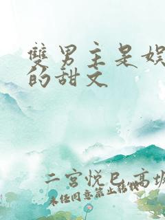 双男主是娱乐圈的甜文