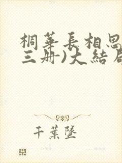 桐华长相思(全三册)大结局