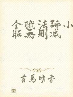 全职法师小说原版无删减