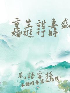重生甜妻盛少宠婚进行时