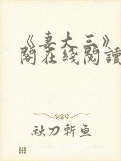 《妻大三》笔趣阁在线阅读