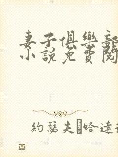 妻子俱乐部小茹小说免费阅读