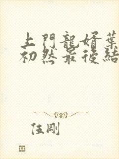 上门龙婿叶辰萧初然最后结局