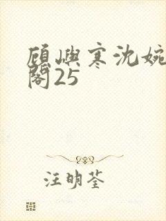 顾屿寒沈婉笔趣阁25