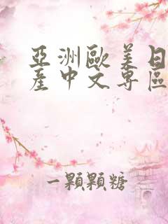 亚洲欧美日韩国产中文专区